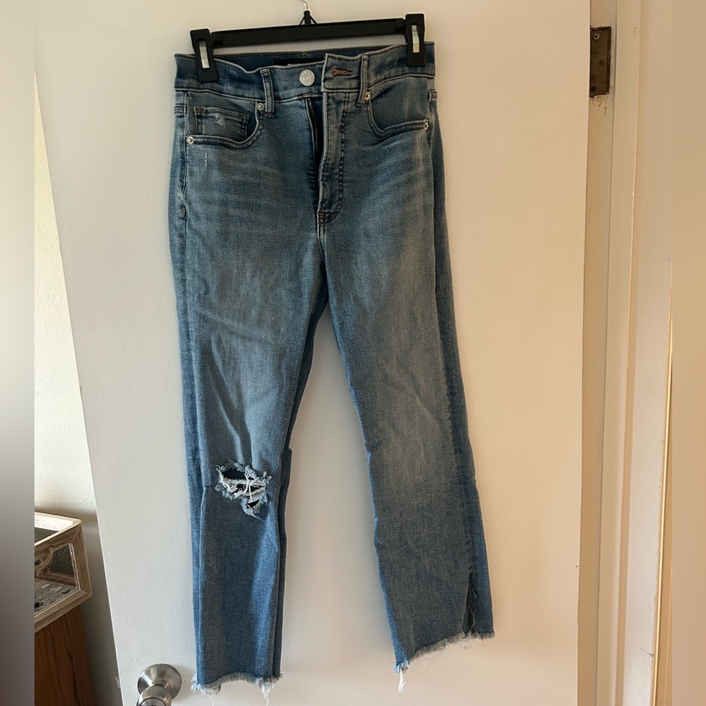 Express cropped flare high rise 4